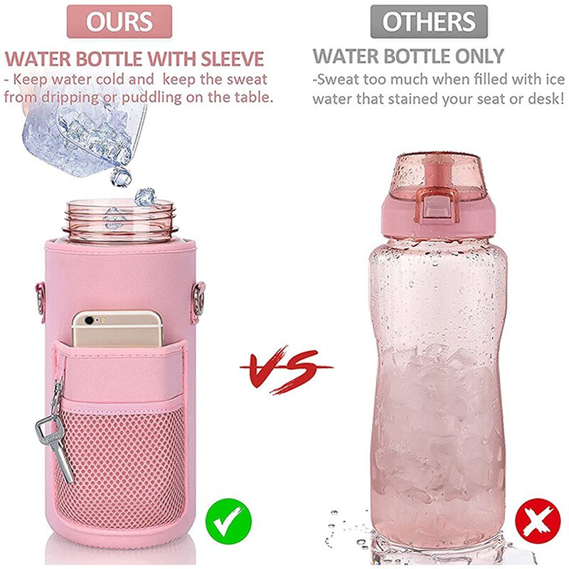 Motivational Water Bottle with Time Marker Yoga Shop 2018