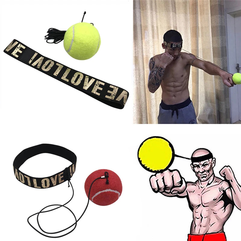 Improve hand-eye reaction with Head-Mounted Boxing Speed Balls. Perfect for home fitness. Yoga Shop 2018