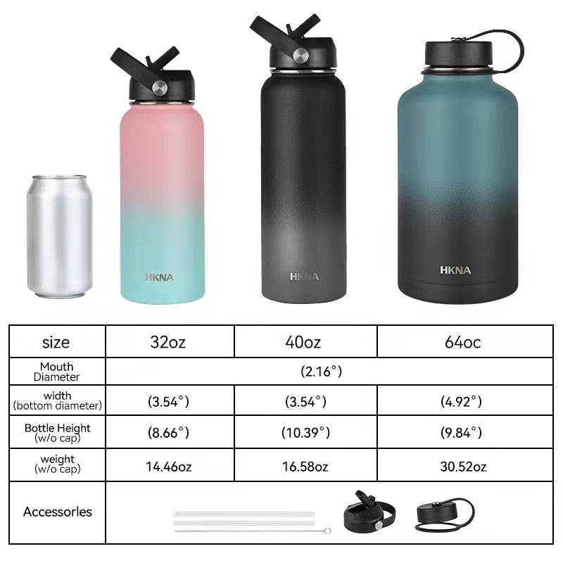 Stainless Steel Large Capacity Thermos Water Bottles Yoga Shop 2018